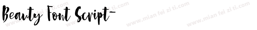 Beauty Font Script字体转换